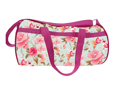 Bolsa Esportiva Flores Rosas