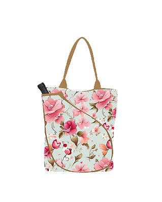 Bolsa Sacola Esportiva Flores Rosas