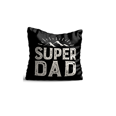 Almofada Aveludada Pai Super Dad 35x35