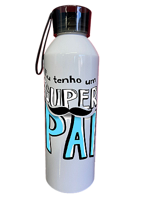 Garrafa de Aluminio 650ml - Super Pai