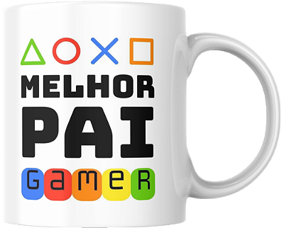 Caneca Pai Gamer Kathavento 325ml | Para o Herói do Controle e do Coração