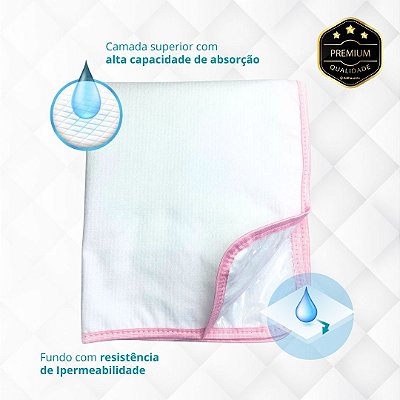 Tapete Higiênico Lavável Para Pet - Conforto e Praticidade Tamanho / Cor:Rosa G