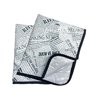 Tapete Lavavel Estampa Jornal para Pets Tamanho / Cor: Preto P