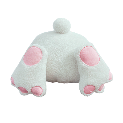 Almofada Bumbum de Coelho em Pelúcia 22x30cm | Almofada Fofa e Divertida