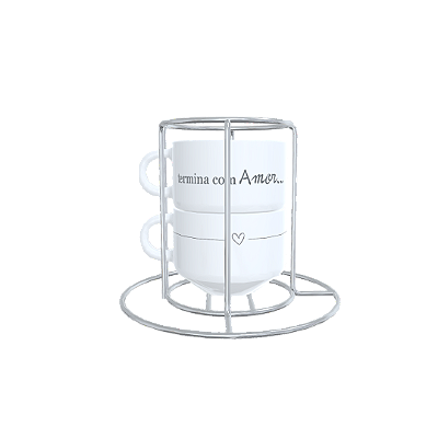 Kit 02 Xicaras 150ml -  Café e Amor