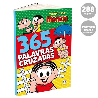 Livro 365 Palavras Cruzadas – Turma da Mônica | Diversão e Aprendizado Todos os Dias