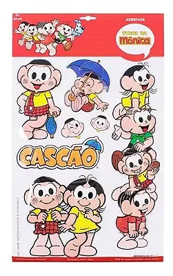 Cartela de Adesivos 3D Cascão Grande – Turma da Mônica | Decoração Divertida com Relevo