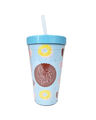 Copo Canudo Seja Doce 470ml