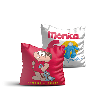 Almofada 30x30 Mônica 60 Anos - Turma da Mônica