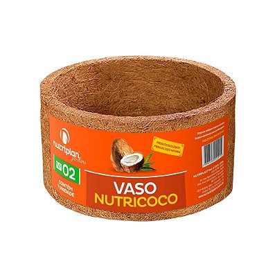 Vaso de Fibra de Coco Nutricoco Individual Nº 02 - Nutriplan