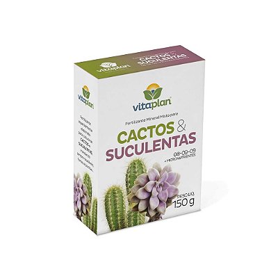 Fertilizante Cactos e Suculentas 150g - Vitaplan