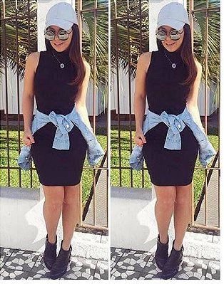 Vestido Gola Alta Suplex