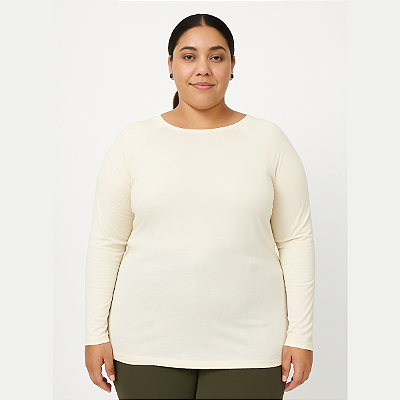 Blusa FEMININA PLUS SIZE Manga Longa Malha Detalhe Decote costas COMPRIMENTO ALONGADO TAMANHOS GRANDES DO 44 AO 56