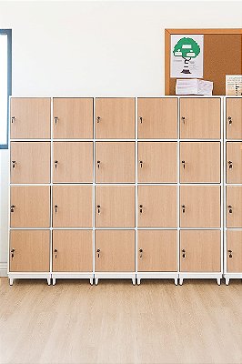 Armário Locker modular madeira