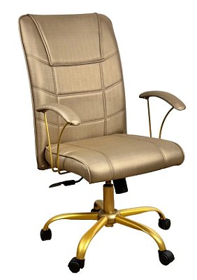 Poltrona Presidente  Dourada ST NOVARA 10B