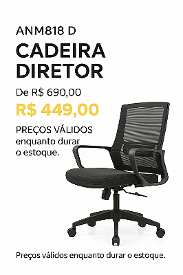 CADEIRA DIRETOR ANM818 D PRETA