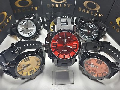 Kit 05 Relógios Oakley Gearbox Titanium + Caixas da Marca