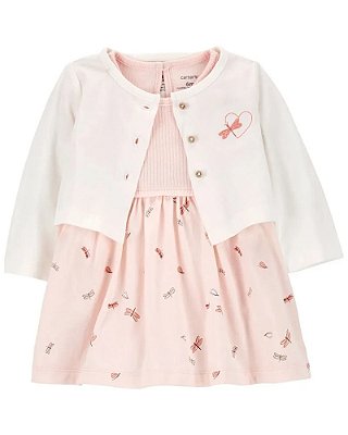 VESTIDO  - LIBÉLULA - MENINA (Vestido Bodysuit & Cardigan)