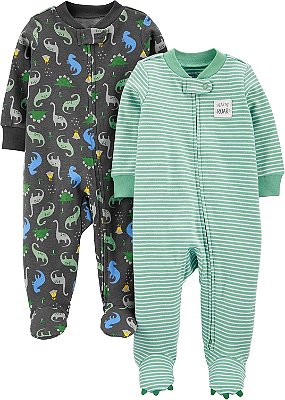Kit de 2 macacões dinossauro
