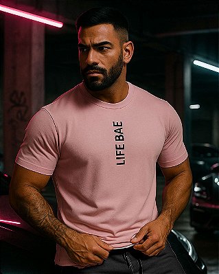 Camiseta Life Bae Blackout Pink