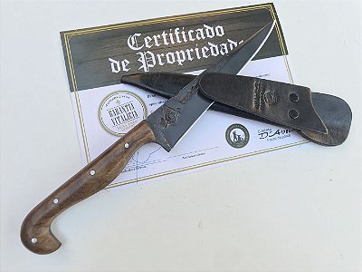 FACA D´AVILA 6”, SIMBOLO MAÇOM, CABO DE SOROCABANO.