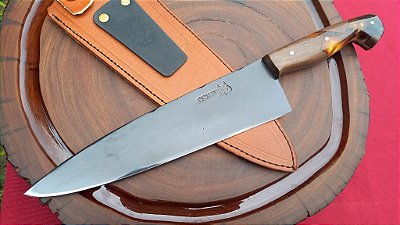 FACA DO CHEF ARTESANAL 8,5" ,CABO HIBRIDO