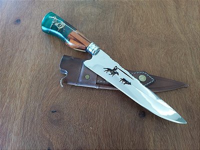 FACA 8" HIBRIDA "LAÇADOR, CAVALO, TOURO"