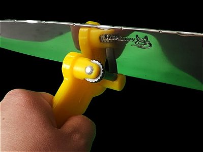 Afiador Amolador De Facas De Mão Amarelo
