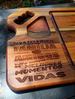 Tabua Corte De Carne Teca "melhores momentos"