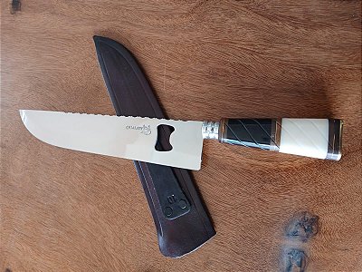 FACA ARTESANAL 10" INOX , PICANHEIRA COM ABRIDOR