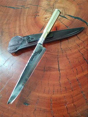🔪 Faca Artesanal com Cabo de Cartucho .50 Inox– Edição Exclusiva e Colecionável