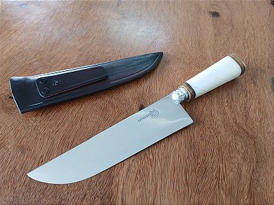 FACA 8” PICANHEIRA EM AÇO INOX – CORTE PRECISO, ESTILO INCONFUNDÍVEL 🔪