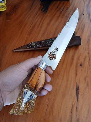 🔪 Faca de 7 Polegadas – Cabo Temático Nossa Senhora Aparecida 🙏