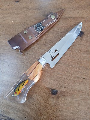 Faca 7" em Inox – O Parceiro Perfeito para suas Aventuras de Pesca!