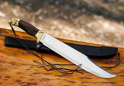 Facão para Mato Zakharov Onça 12'' na Bainha de Couro