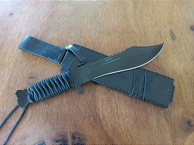 Faca Tática Zakharov Kamará 9" na Bainha de Couro