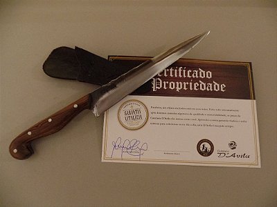 Faca Gaucha Laminada em Aço Carbono 5160 Cabo Sorocabano 8”