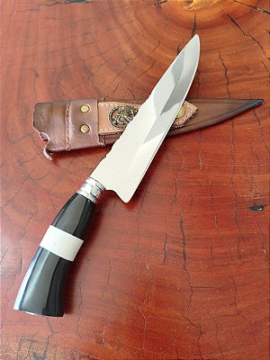 FACA ARTESANAL INOX 8" CABO COR MISTA