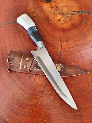 FACA ARTESANAL INOX 8" CABO RESINA MISTA