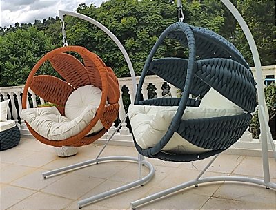 Balanço Folha – Tecimento em Tricô Náutico (Com Pedestal)