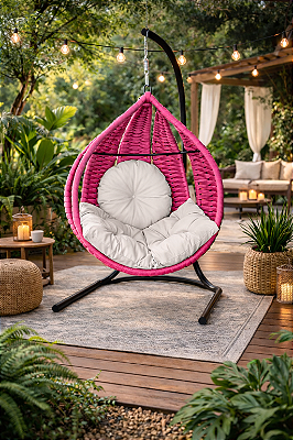 Balanço Gota Tricô – Tecimento em Tricô Náutico (Com Pedestal)