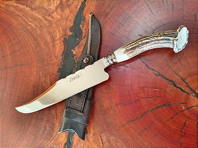 🔥 Faca Forjada em Inox – Elmo Peça Única e Artesanal 🔥