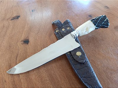 Faca Artesanal 8" em Inox Cirúrgico – Acabamento Premium e um Corte Preciso