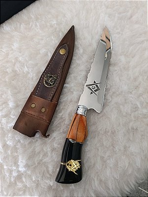 Faca de Churrasco 8" Maçonaria – Elegância, Precisão e Personalidade