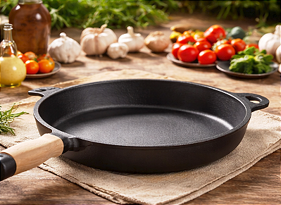 Frigideira de Ferro N22 sem Tampa Resistente para Frituras e Grelhados