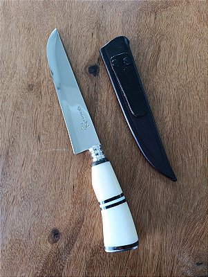 Faca Artesanal 7 Polegadas Inox Cirúrgico Corte Preciso Churrasco Cozinha