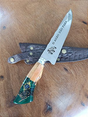 FACA 8 POLEGADAS HIBRIDA "AGRO É TOP" COLHEITADEIRA