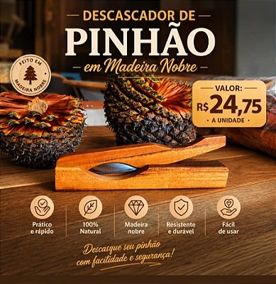 🌰 DESCASCADOR DE PINHÃO 🌰