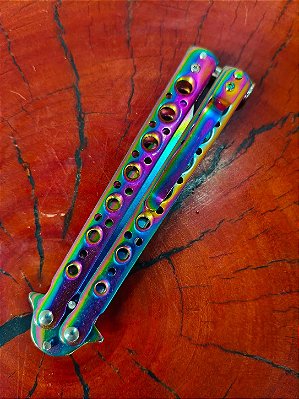 Canivete Butterfly Cs Go 22cm Personalizado Multicor