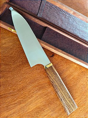 Faca Japonesa Zakharov Deba Bocho Inox Cabo de Madeira Jacaranda Destro 7''